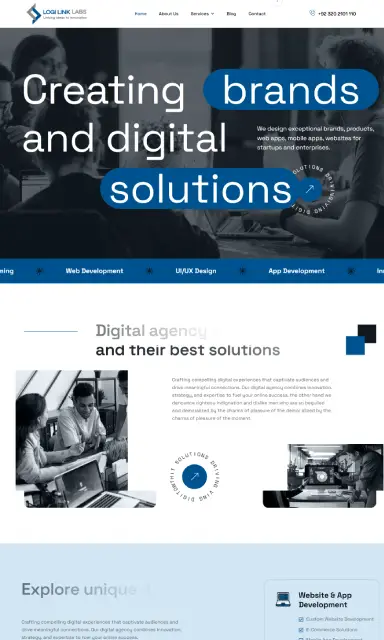 A full‑service digital agency offering branding, web and mobile app development, UI/UX design, digital marketing, cloud hosting, and advanced IT solutions to help businesses grow and thrive online.